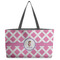 Diamond Print w/Princess Beach Totes Bag - w/ Black Handles (Personalized)