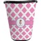 Diamond Print w/Princess Waste Basket - Single Sided (Black) (Personalized)