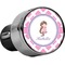 Diamond Print w/Princess USB Car Charger (Personalized)