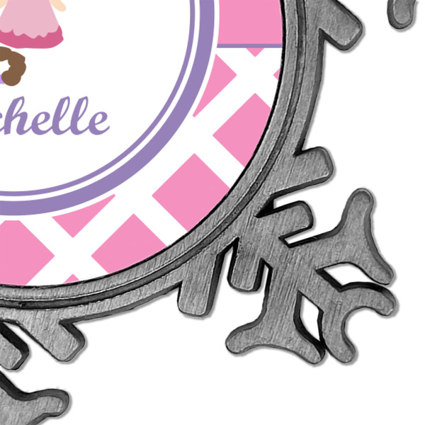 Diamond Print w/Princess Vintage Snowflake - Detail