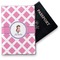 Diamond Print w/Princess Vinyl Passport Holder - Front