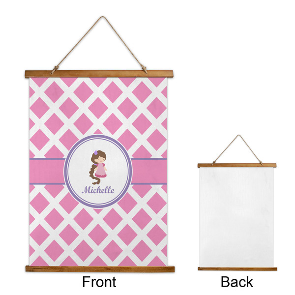 Diamond Print w/Princess Wall Hanging Tapestry - Portrait - APPROVAL