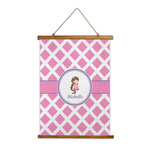 Diamond Print w/Princess Wall Hanging Tapestry (Personalized)