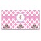 Diamond Print w/Princess Wall Mounted Coat Rack (Personalized)
