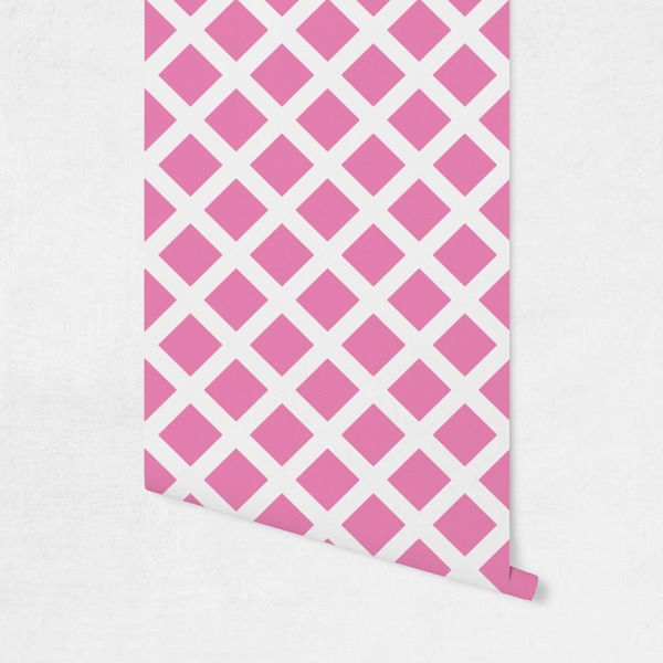 Diamond Print w/Princess Wallpaper on Wall