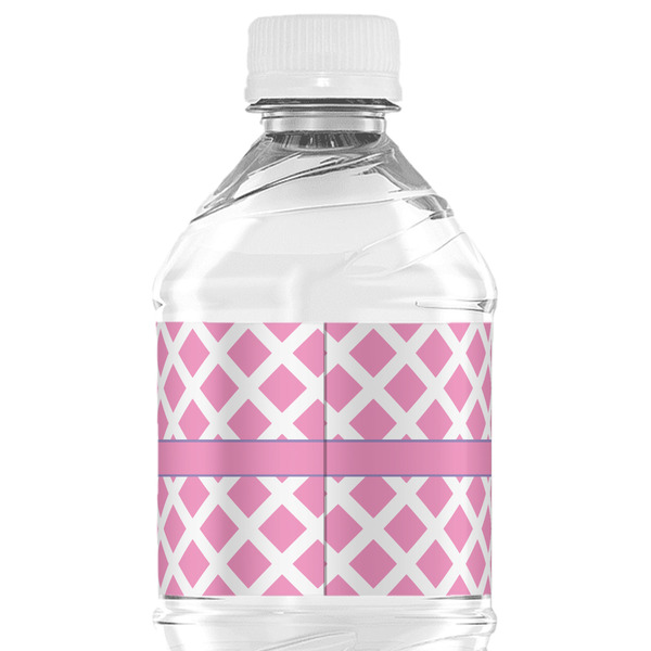 Diamond Print w/Princess Water Bottle Label - Back View