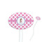 Diamond Print w/Princess Oval Plastic Stir Sticks (Personalized)
