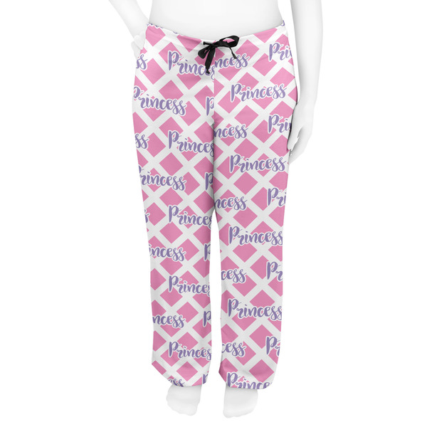 Diamond Print w/Princess Women's Pj on model - Front