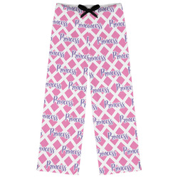Diamond Print w/Princess Womens Pajama Pants (Personalized)