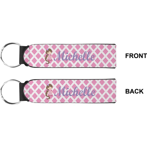 Diamond Print w/Princess Wristlet (Front + Back)