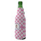Diamond Print w/Princess Zipper Bottle Cooler - ANGLE (bottle)