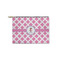 Diamond Print w/Princess Zipper Pouch - Small - 8.5"x6" (Personalized)