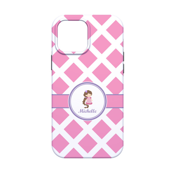 Diamond Print w/Princess iPhone 13 Mini Tough Case - Back