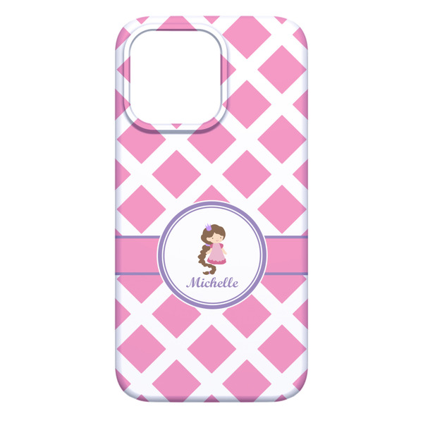 Diamond Print w/Princess iPhone 13 Pro Max Case - Back