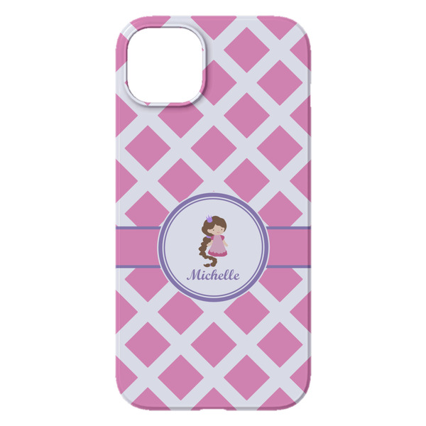 Diamond Print w/Princess iPhone 14 Plus Case - Back