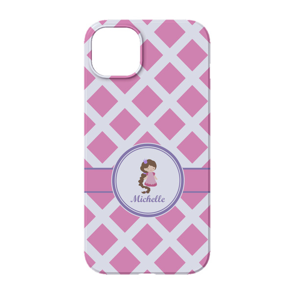 Diamond Print w/Princess iPhone 14 Pro Case - Back