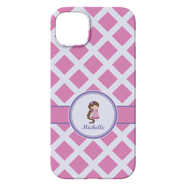 Diamond Print w/Princess iPhone 14 Pro Max Case - Back