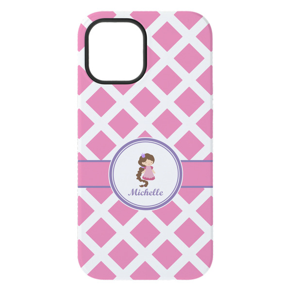 Diamond Print w/Princess iPhone 15 Plus Tough Case - Back