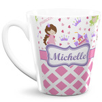 Princess & Diamond Print 12 Oz Latte Mug (Personalized)