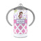 Princess & Diamond Print 12 oz Stainless Steel Sippy Cups - FRONT