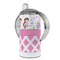 Princess & Diamond Print 12 oz Stainless Steel Sippy Cups - FULL (back angle)