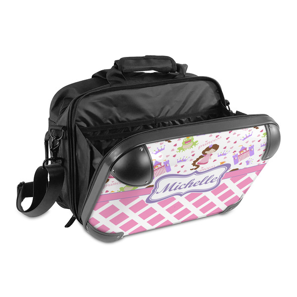 Princess & Diamond Print 15" Hard Shell Briefcase - Open