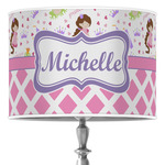 Princess & Diamond Print Drum Lamp Shade (Personalized)
