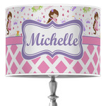 Princess & Diamond Print Drum Lamp Shade (Personalized)