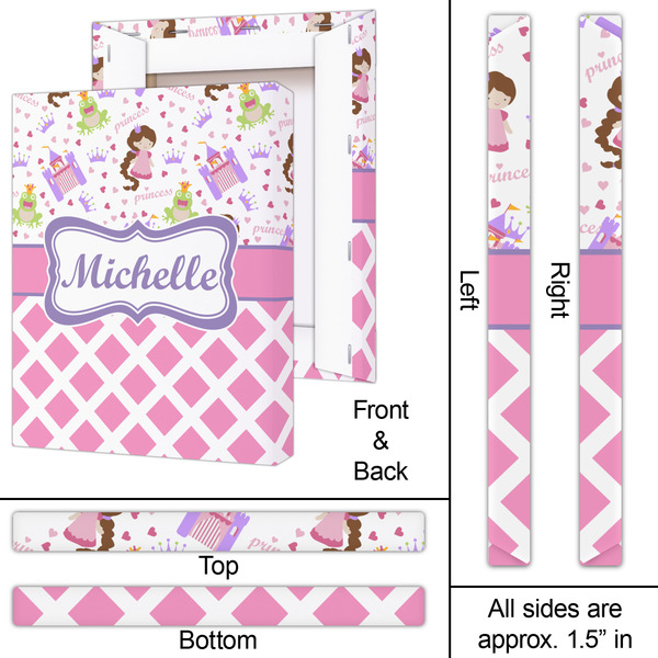 Princess & Diamond Print 16x20 - Canvas Print - Approval