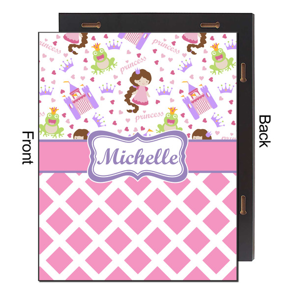 Princess & Diamond Print 16x20 Wood Print - Front & Back View