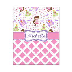 Princess & Diamond Print Wood Print - 16x20 (Personalized)