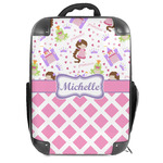 Princess & Diamond Print 18" Hard Shell Backpack (Personalized)