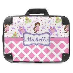 Princess & Diamond Print Hard Shell Briefcase - 18" (Personalized)