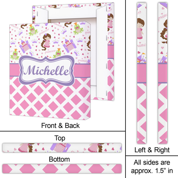 Princess & Diamond Print 20x24 - Canvas Print - Approval