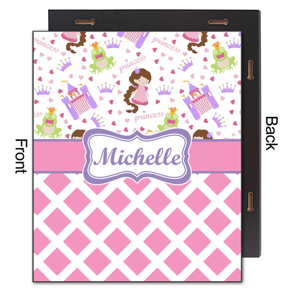 Princess & Diamond Print 20x24 Wood Print - Front & Back View