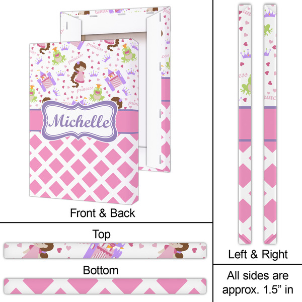 Princess & Diamond Print 20x30 - Canvas Print - Approval