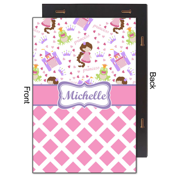 Princess & Diamond Print 20x30 Wood Print - Front & Back View