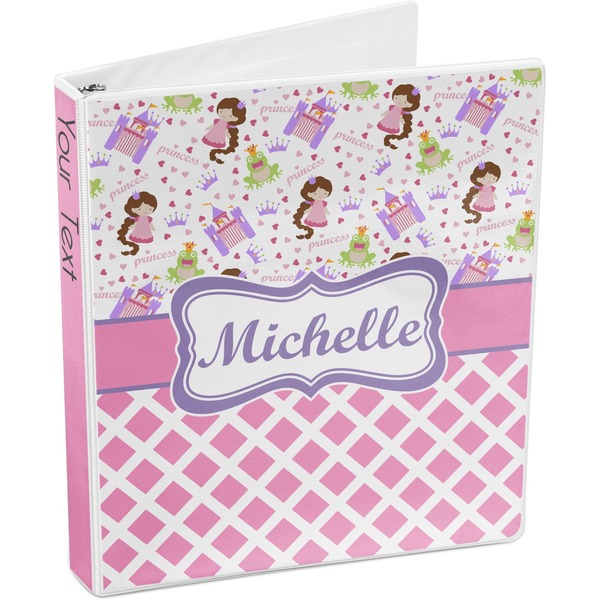 Princess & Diamond Print 3-Ring Binder 3/4 - Main