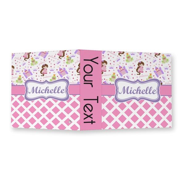 Princess & Diamond Print 3 Ring Binders - Full Wrap - 2" - OPEN OUTSIDE