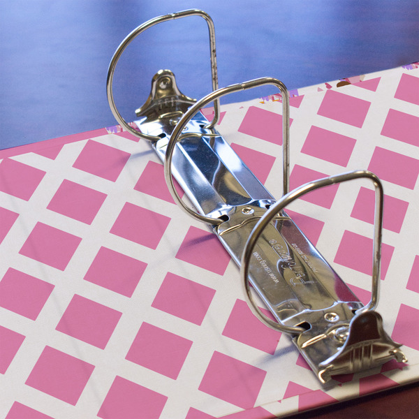 Princess & Diamond Print 3 Ring Binders - Full Wrap - 3" - DETAIL