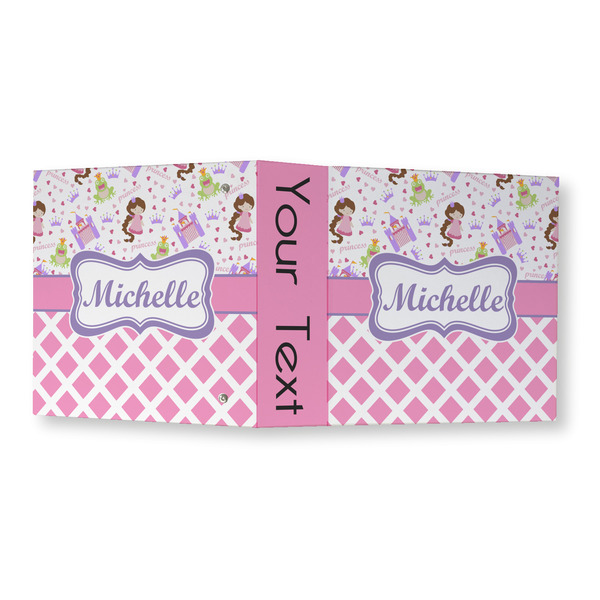 Princess & Diamond Print 3 Ring Binders - Full Wrap - 3" - OPEN OUTSIDE
