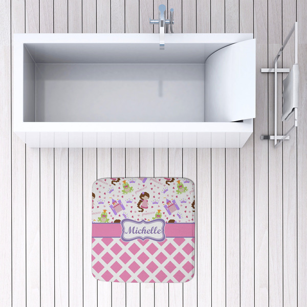 Princess & Diamond Print 48x48 Foam Memory Mat - LIFESTYLE