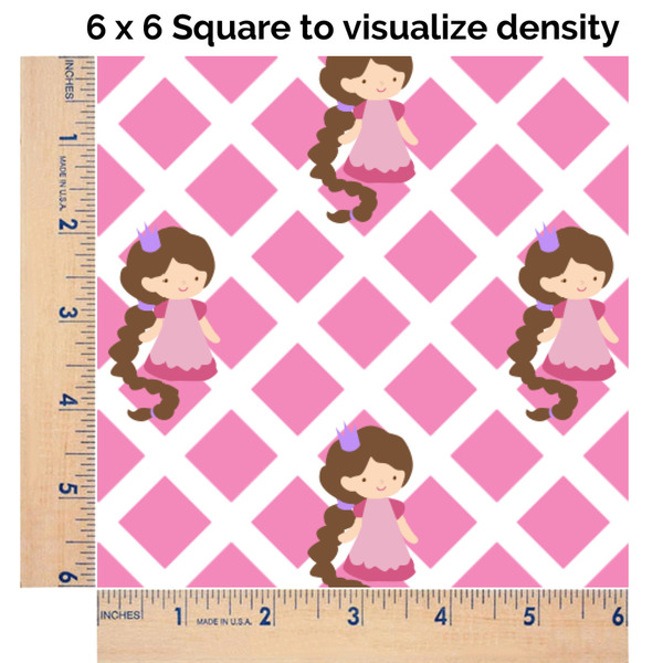 Princess & Diamond Print 6x6 Swatch of Fabric