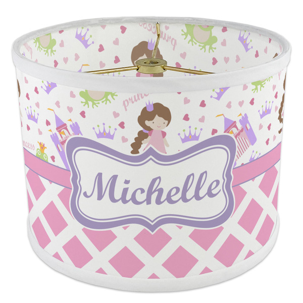 Princess & Diamond Print 8" Drum Lampshade - ANGLE Poly-Film