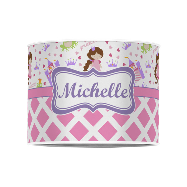 Princess & Diamond Print 8" Drum Lampshade - FRONT (Poly Film)