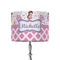 Princess & Diamond Print 8" Drum Lamp Shade - Fabric (Personalized)