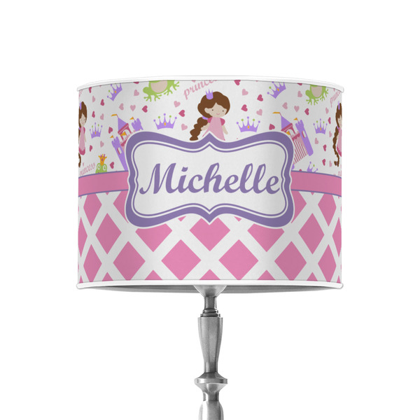 Princess & Diamond Print 8" Drum Lampshade - ON STAND (Poly Film)