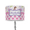 Princess & Diamond Print 8" Drum Lamp Shade - Poly-film (Personalized)