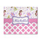 Princess & Diamond Print 8' x 10' Indoor Area Rug (Personalized)