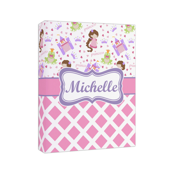 Princess & Diamond Print 8x10 - Canvas Print - Angled View